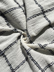 Cotton Gauze Fabric Sheer & Stretchy With Stripes