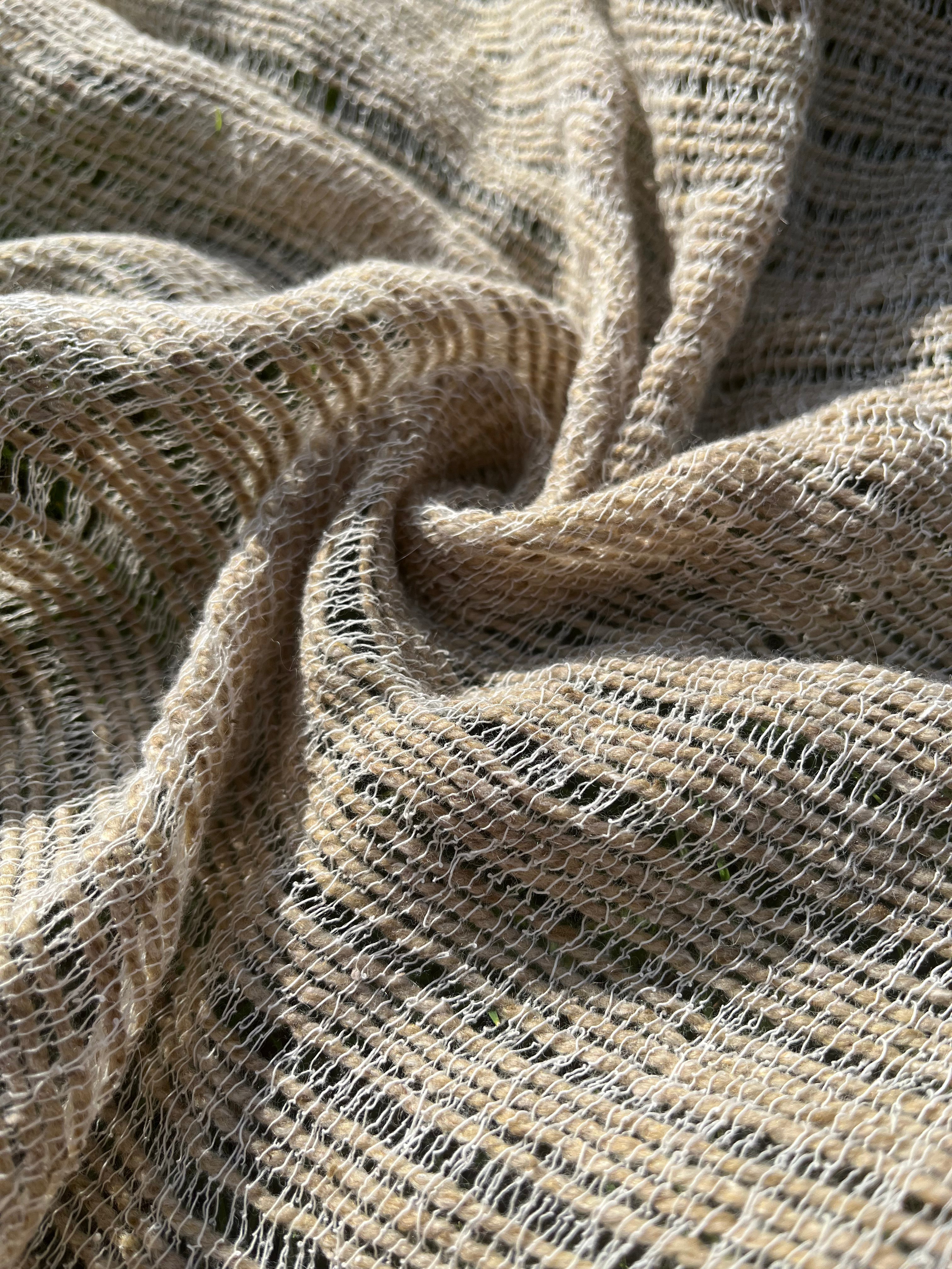 Handwoven Wool & Organic Cotton Fabric | Bürümcük Weave