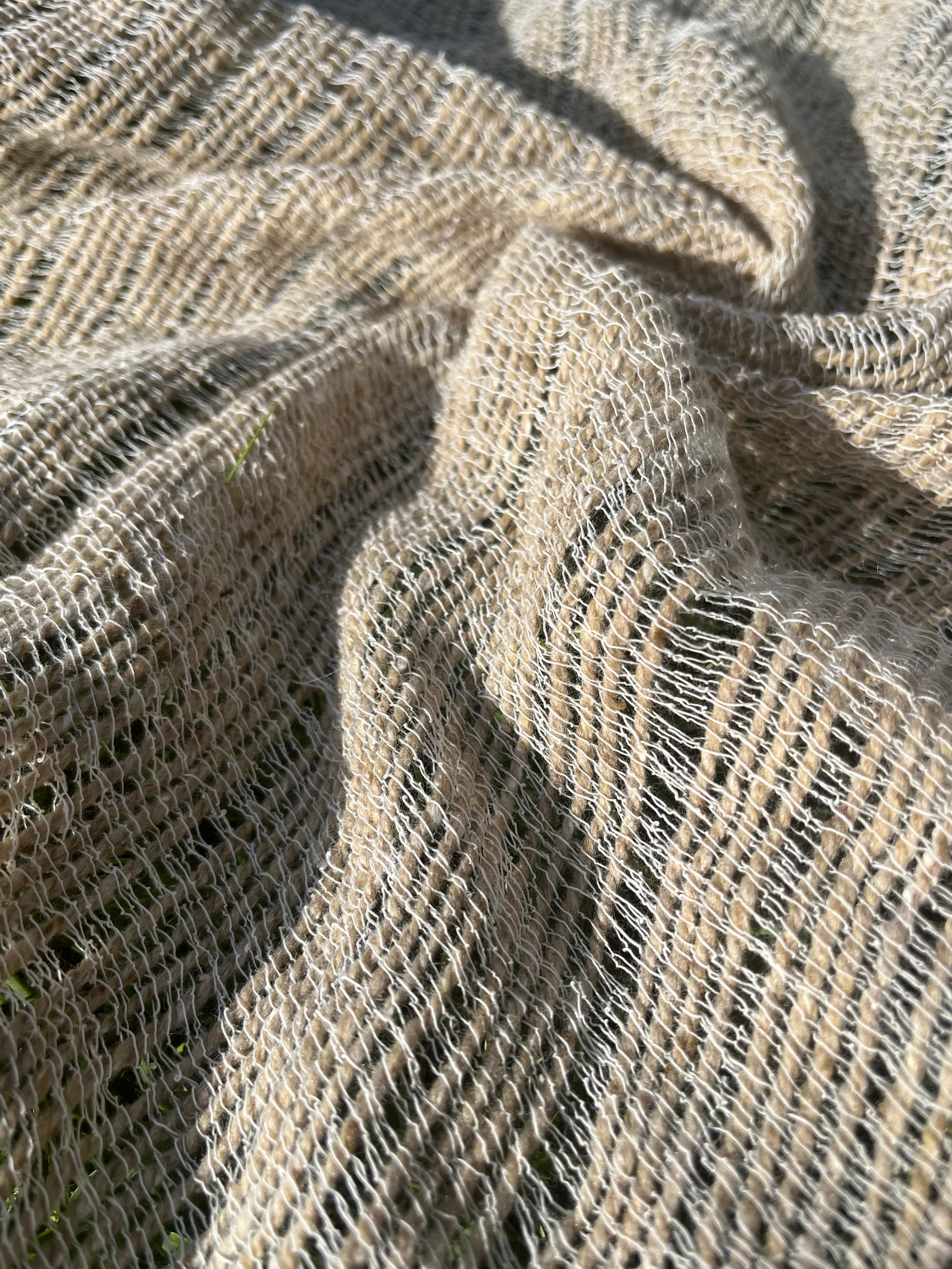 Handwoven Wool & Organic Cotton Fabric | Bürümcük Weave