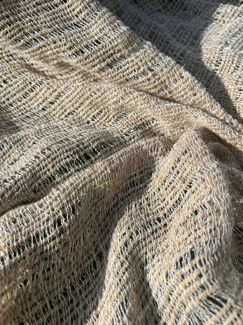 Handwoven Wool & Organic Cotton Fabric | Bürümcük Weave