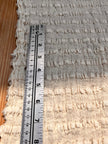 Undyed Textured Cotton Crinkle Fabric Gauze, Sheer & Stretchy.