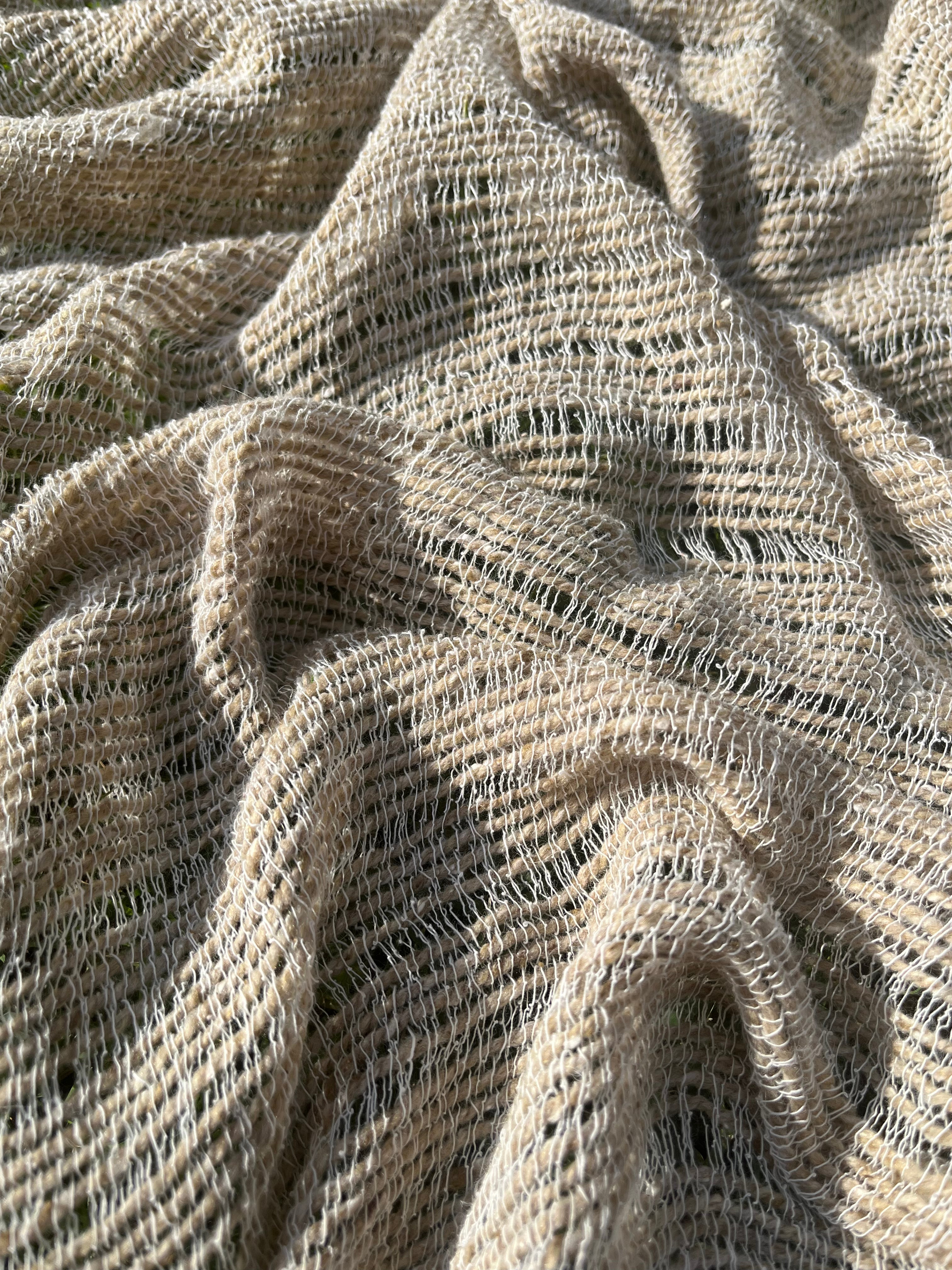 Handwoven Wool & Organic Cotton Fabric | Bürümcük Weave