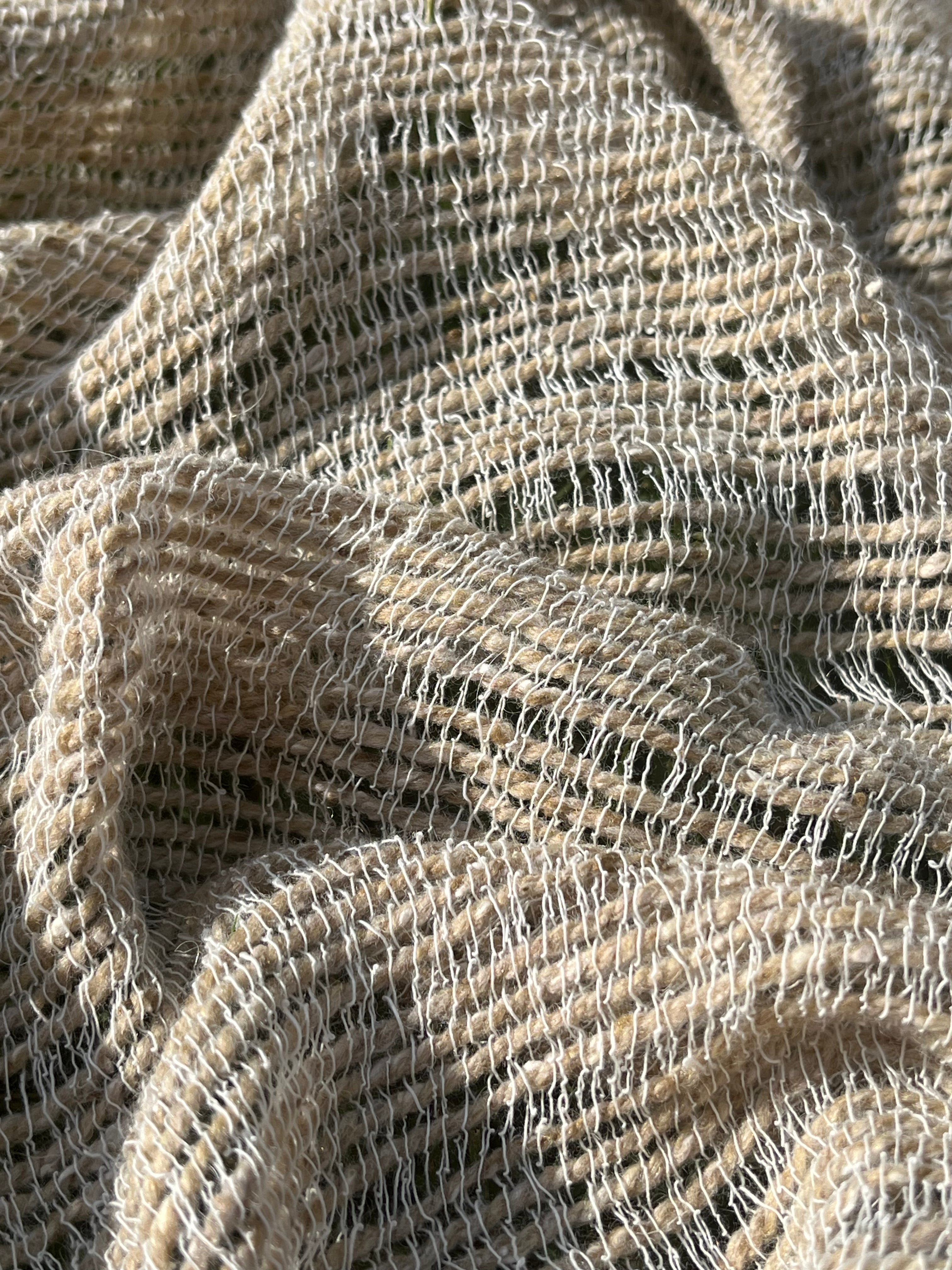 Handwoven Wool & Organic Cotton Fabric | Bürümcük Weave