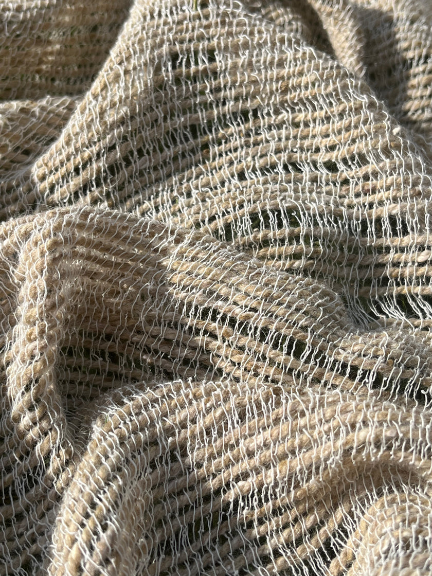 Handwoven Wool & Organic Cotton Fabric | Bürümcük Weave