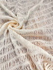 Undyed Textured Cotton Crinkle Fabric Gauze, Sheer & Stretchy.