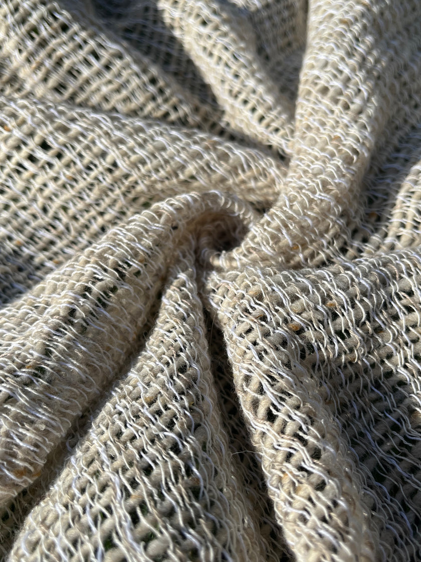 Handwoven cotton and wool Bürümcük fabric from Anatolia