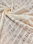 Undyed Textured Cotton Crinkle Fabric Gauze, Sheer & Stretchy.
