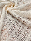 Undyed Textured Cotton Crinkle Fabric Gauze, Sheer & Stretchy.