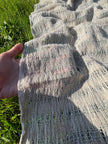 Sheer handwoven organic cotton Bürümcük fabric