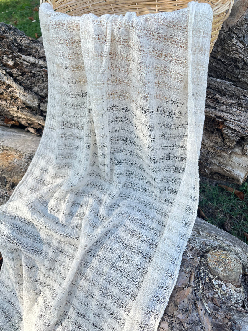 Handwoven Organic Cotton Fabric | Traditional Bürümcük Weave