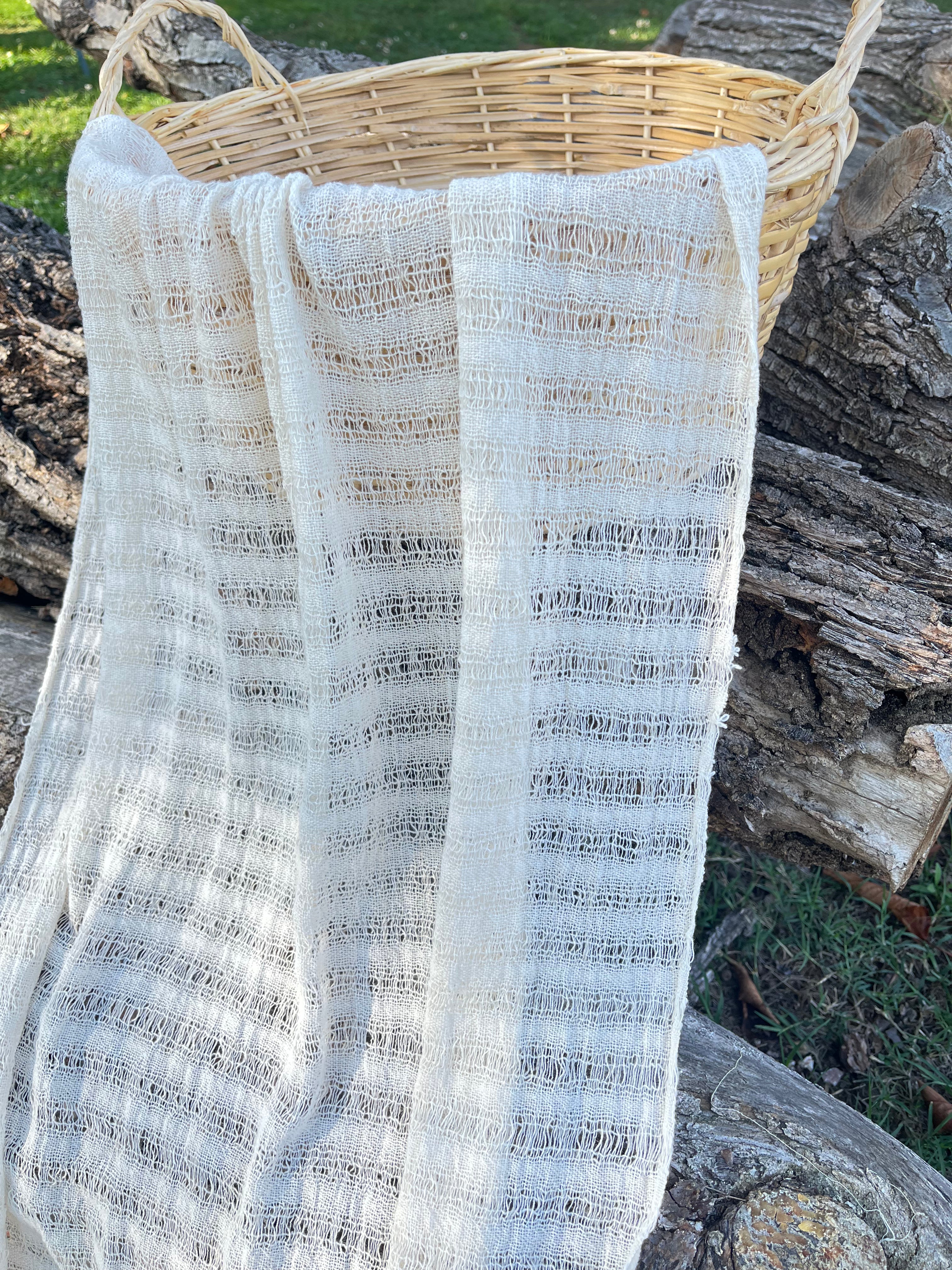 Handwoven Organic Cotton Fabric | Traditional Bürümcük Weave