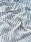 Tissu en lin écru blanc ivoire par cour, tissu en coton biologique, tissus naturels semi-transparents texturés à la main.