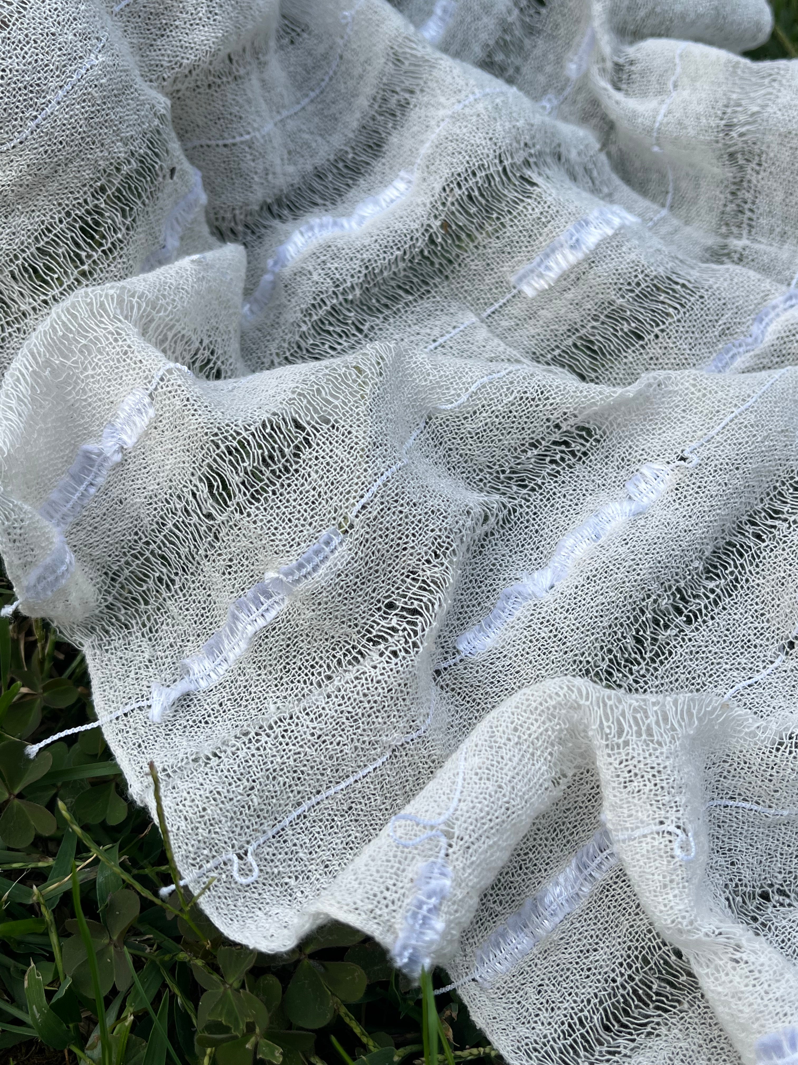 Handwoven Natural Fabrics, Hand Loomed Unique Textured Fabric.