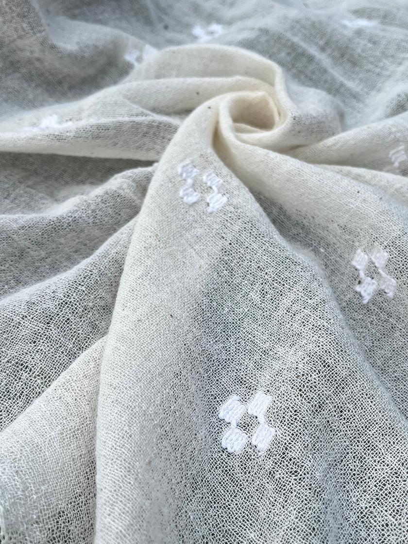 Handwoven organic cotton Dastar fabric from Anatolia