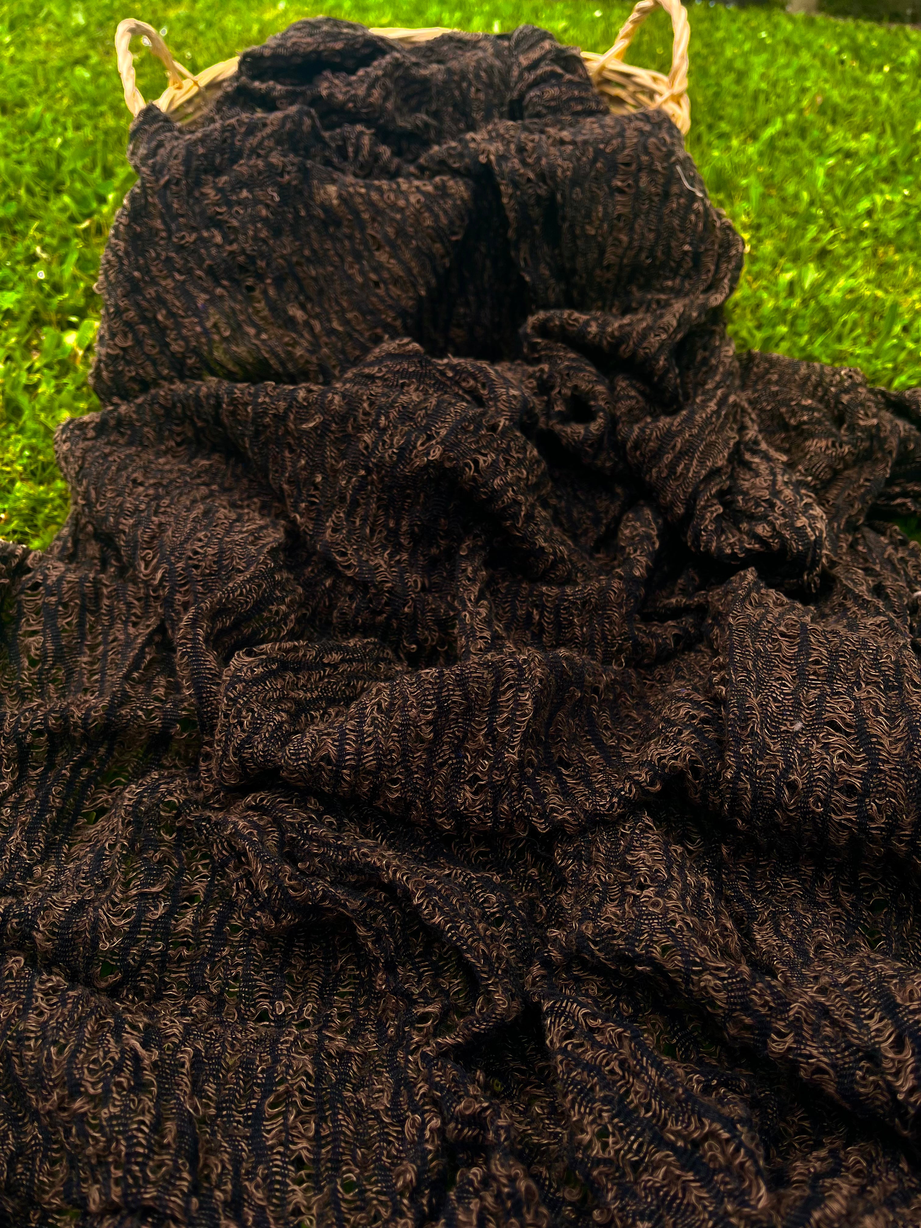 Brown Linen Textured Linen Fabric By The Yard Natural Fabrics.