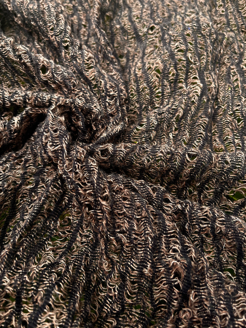 Brown Linen Textured Linen Fabric By The Yard Natural Fabrics.
