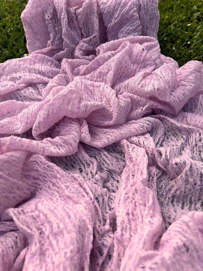 Lilac Pink Textured Linen Fabric By The Yard Natural Fabrics.