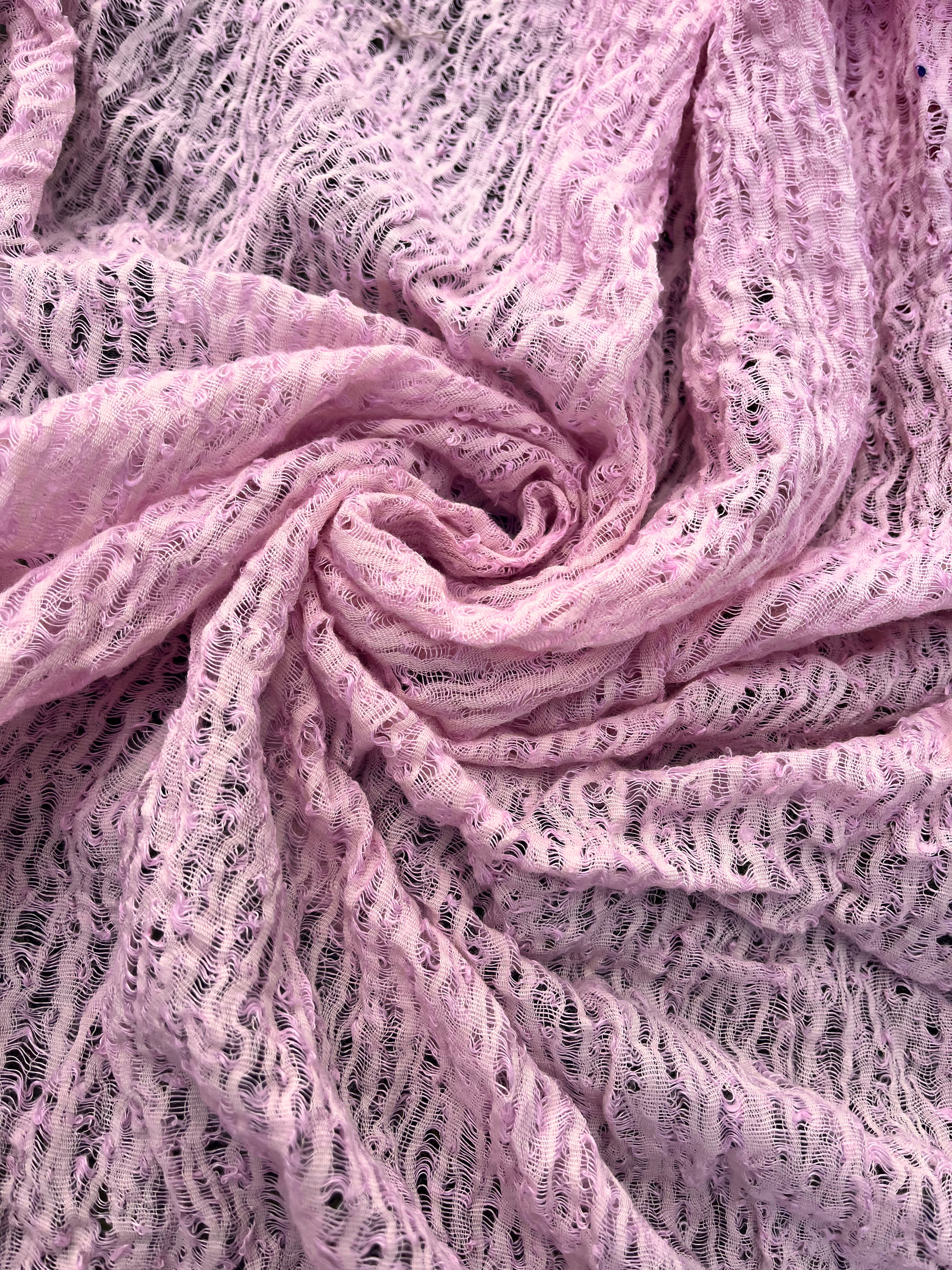 Lilac Pink Textured Linen Fabric By The Yard Natural Fabrics.
