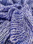 Blue Unique Natural Fabrics: Funky, Sheer, and Textured Cotton Linen.