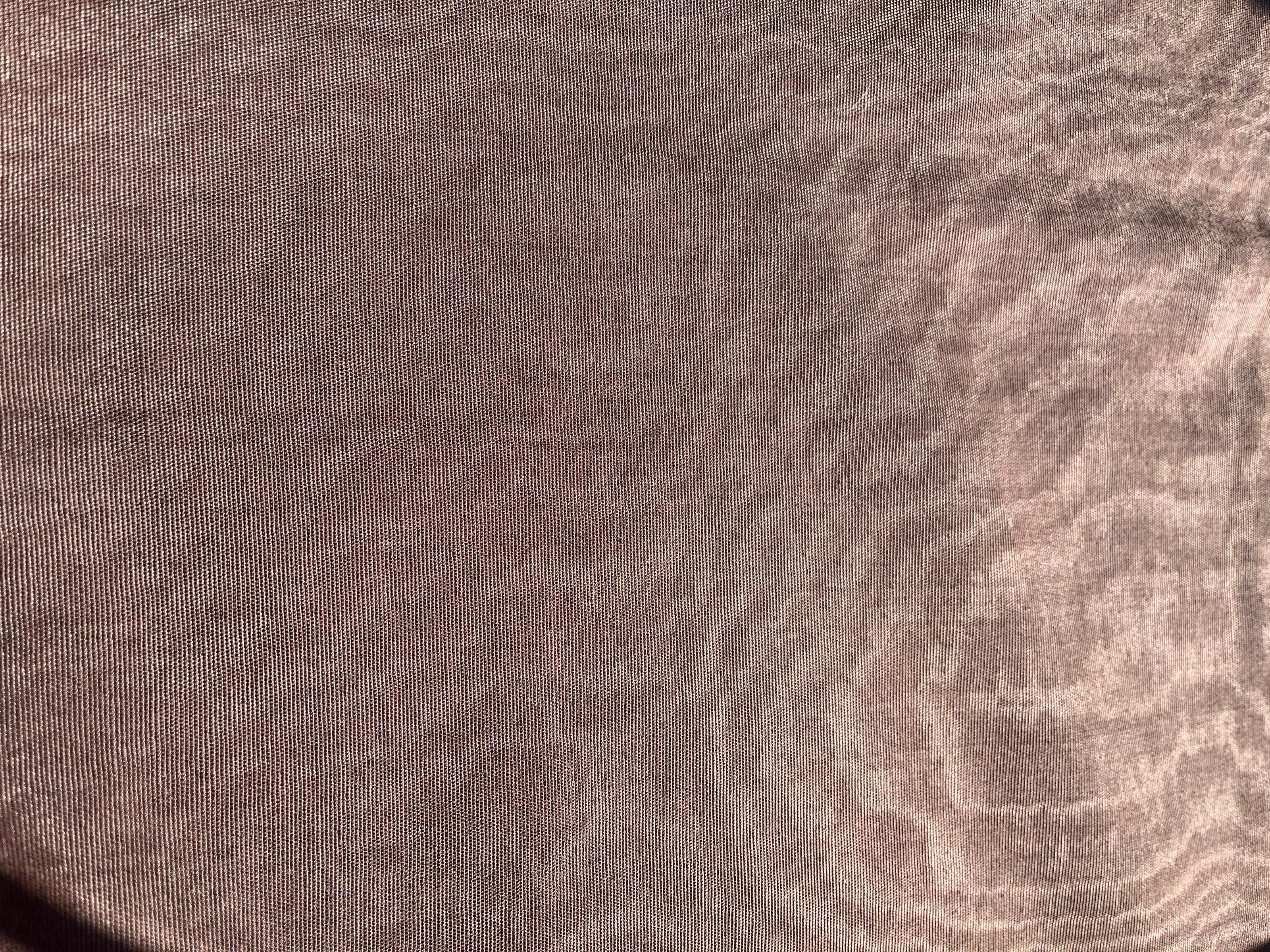 Light Brown Silk Moire Home Textile Interior Fabrics, Watermark Patterns.