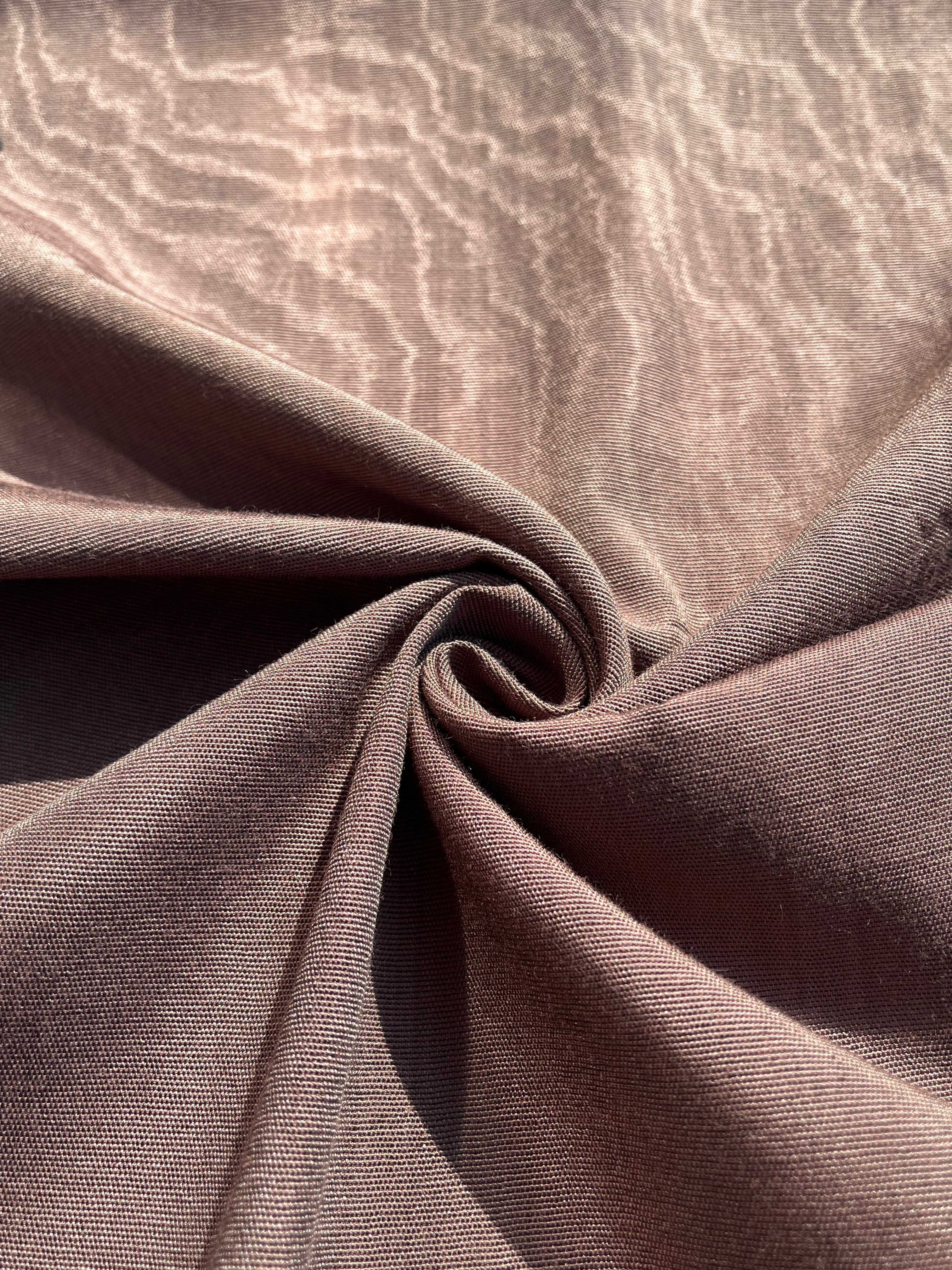 Light Brown Silk Moire Home Textile Interior Fabrics, Watermark Patterns.