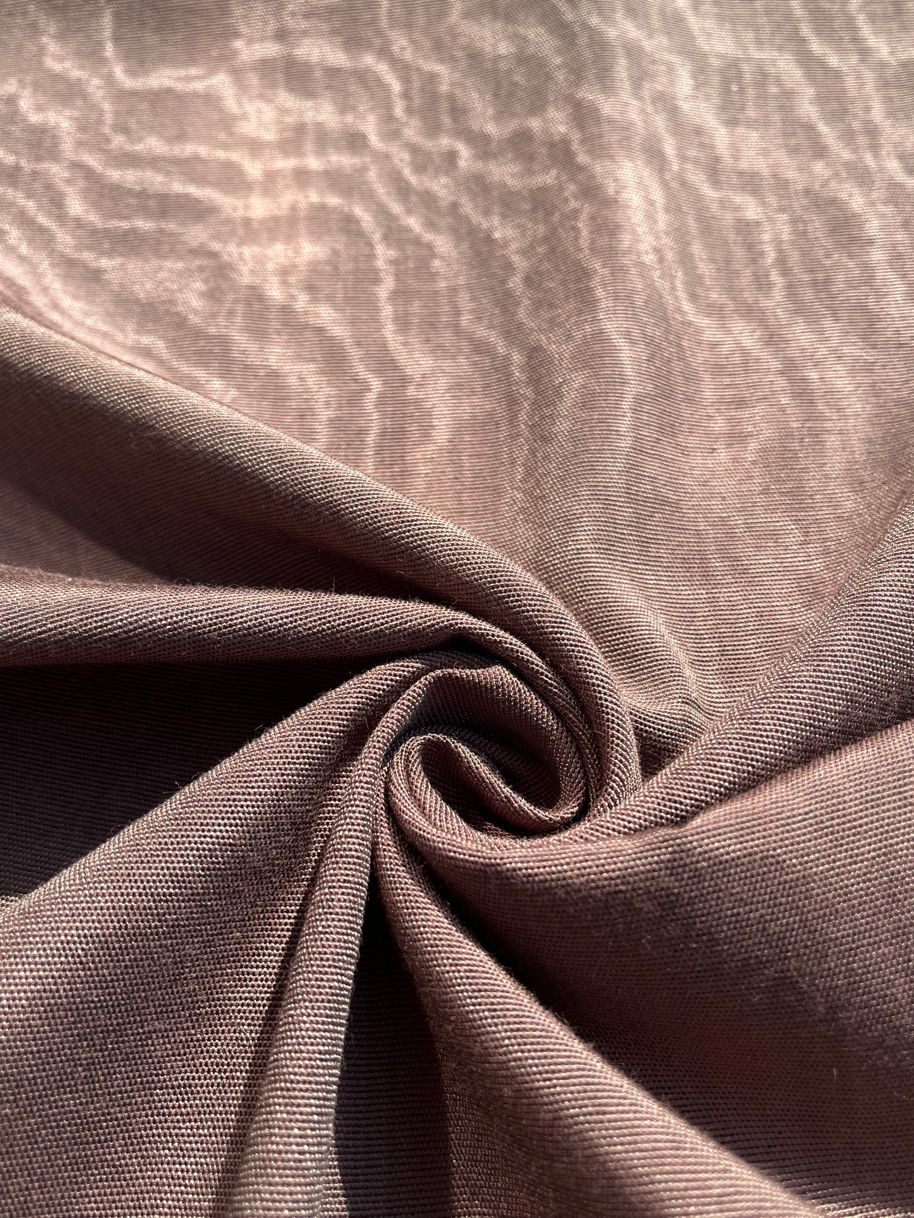 Light Brown Silk Moire Home Textile Interior Fabrics, Watermark Patterns.