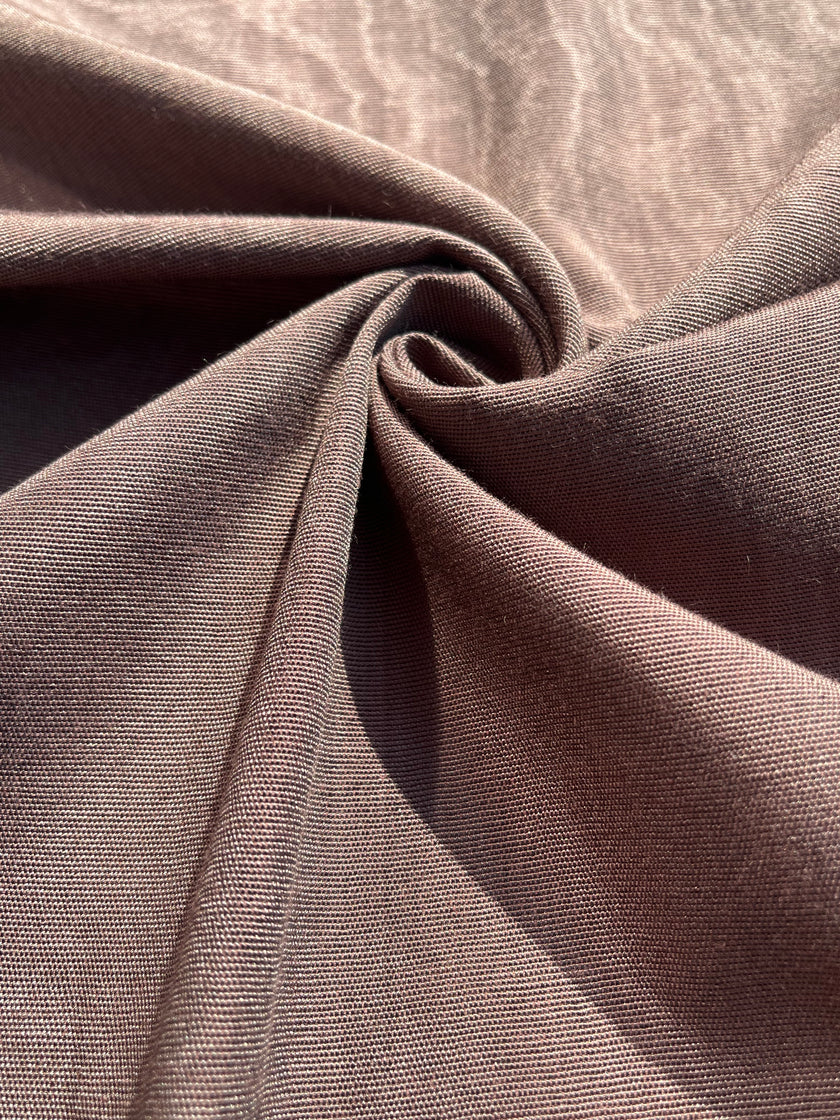 Light Brown Silk Moire Home Textile Interior Fabrics, Watermark Patterns.
