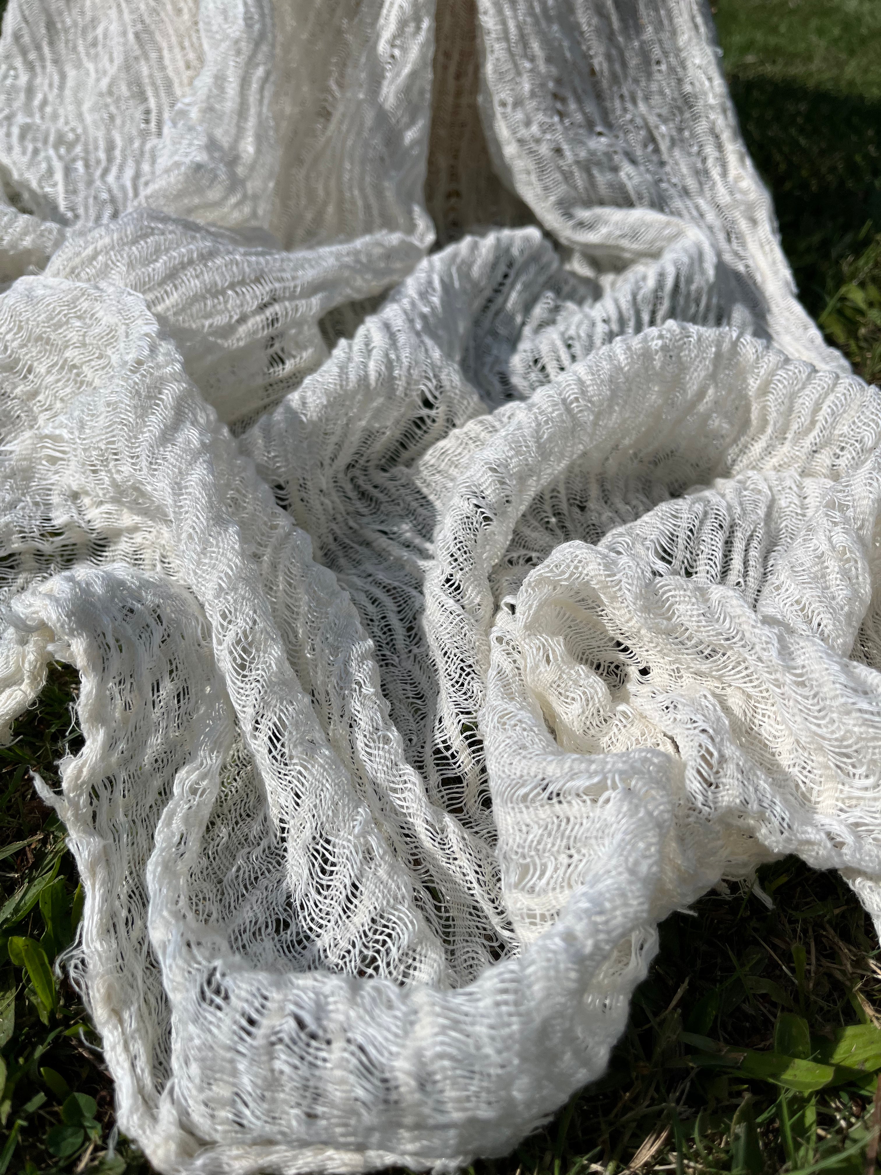 Ivory White Textured Linen Fabric By The Yard Natural Fabrics.