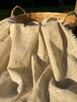 SILVER STRIPES ON COTTON