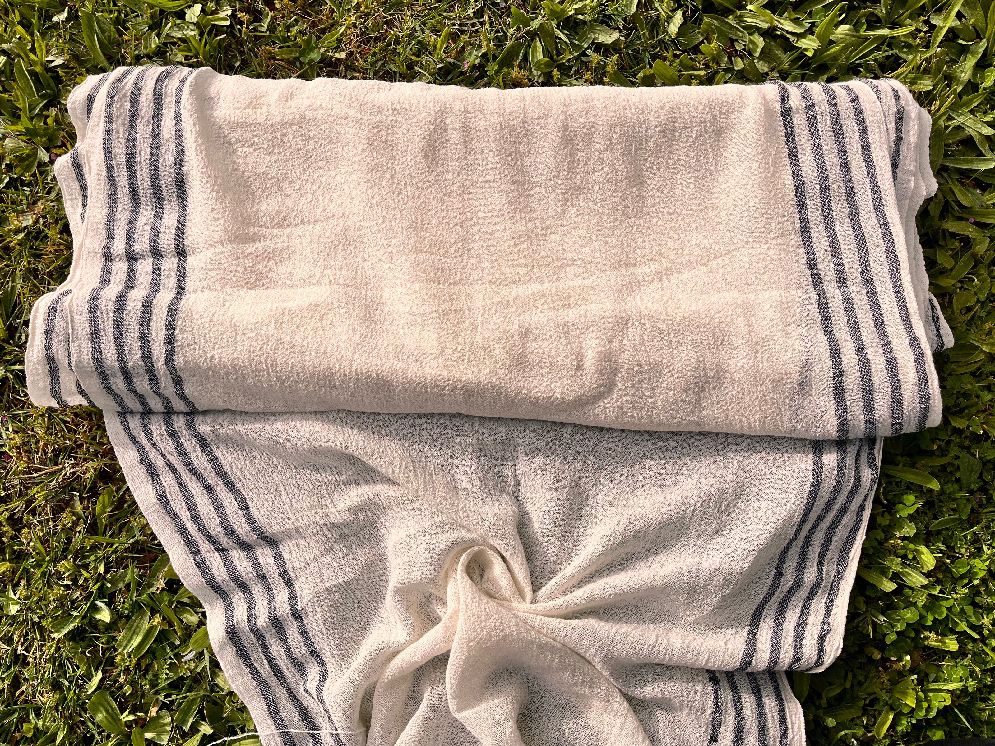 Organic Cotton Semi sheer Handwoven Fabrics.
