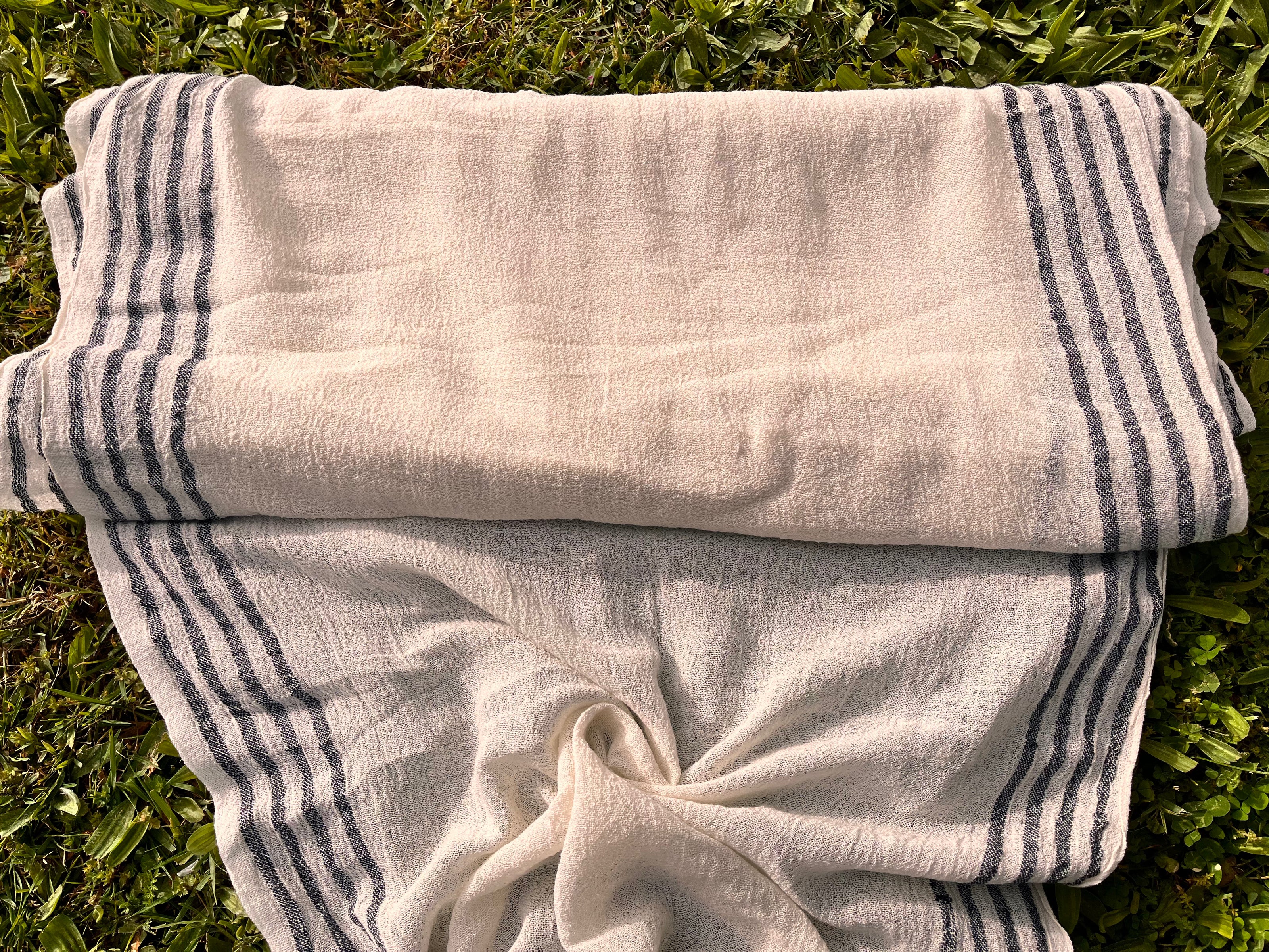 Organic Cotton Semi sheer Handwoven Fabrics.