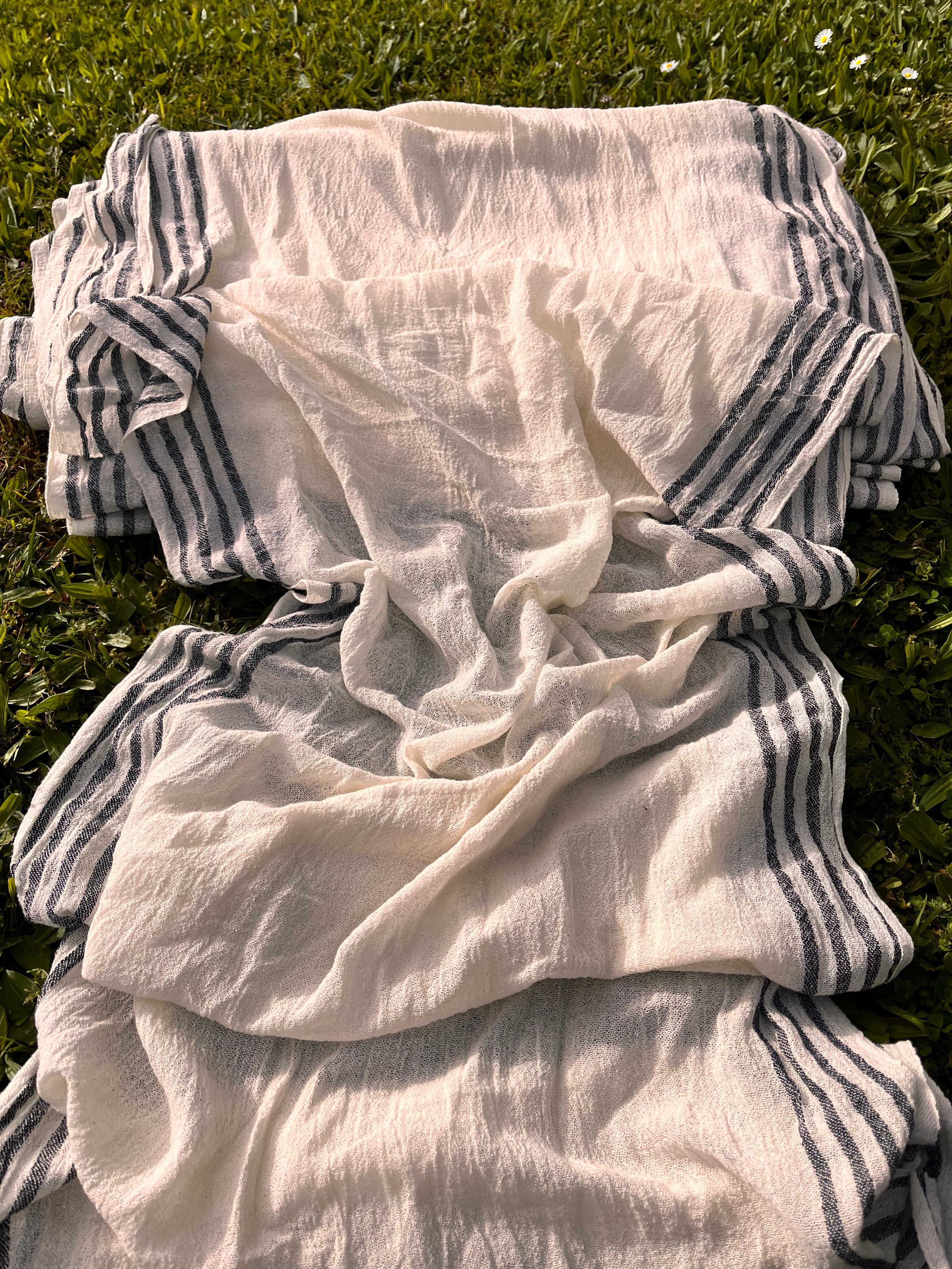 Organic Cotton Semi sheer Handwoven Fabrics.