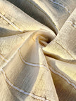 GOLD STRIPES ON COTTON