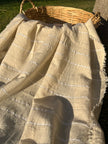 SILVER STRIPES ON COTTON