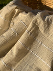 SILVER STRIPES ON COTTON