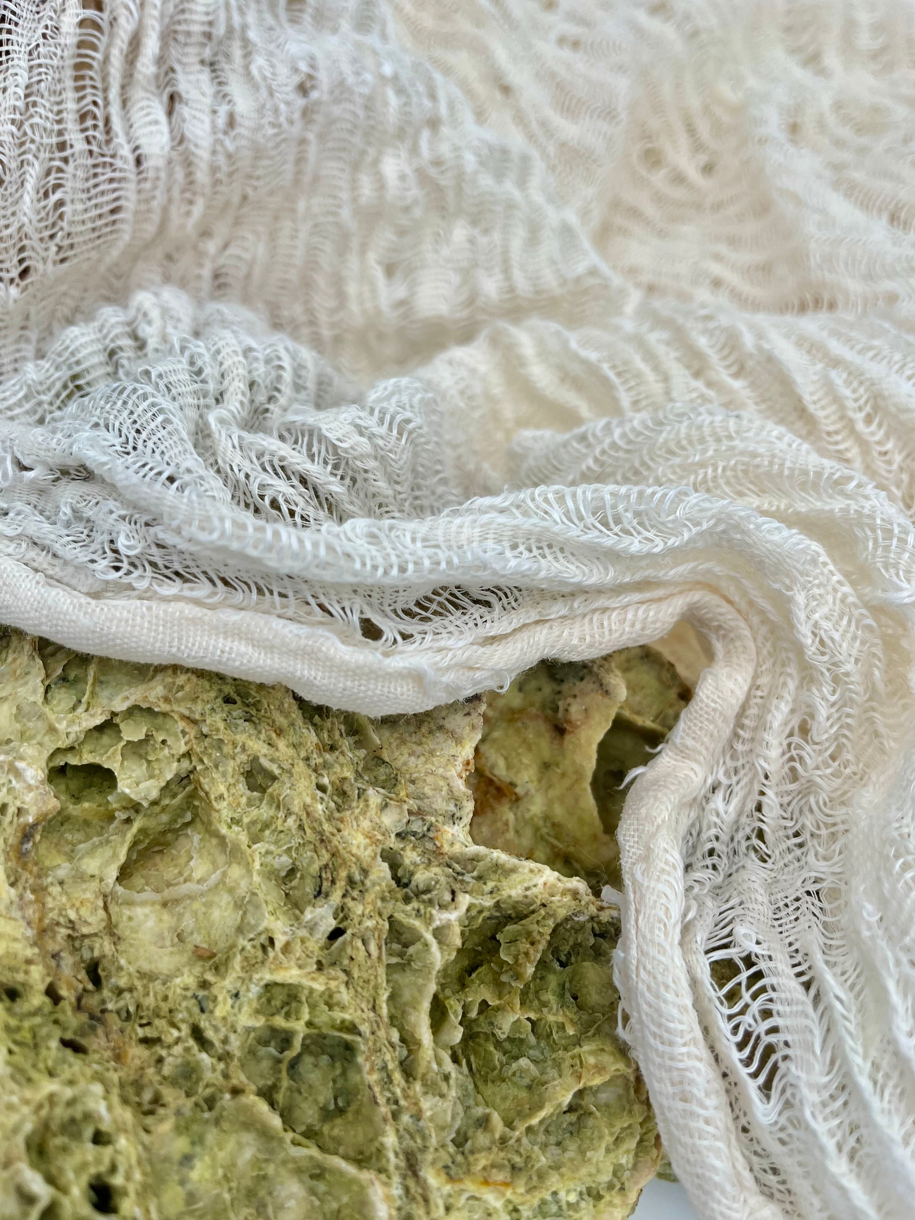 Ivory White Textured Linen Fabric By The Yard Natural Fabrics.