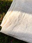 Check Weave Sheer Neutral Cotton Fabric