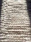 Tissu biologique doux en coton maillé, motif à carreaux blancs transparent