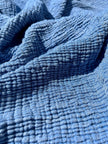 Tissu mousseline par cour - Tissu mousseline biologique - Mousseline de coton pour bébé - Tissu gaze 4 couches par mètre, 180 CM DE LARGEUR. Couverture nouveau-né.
