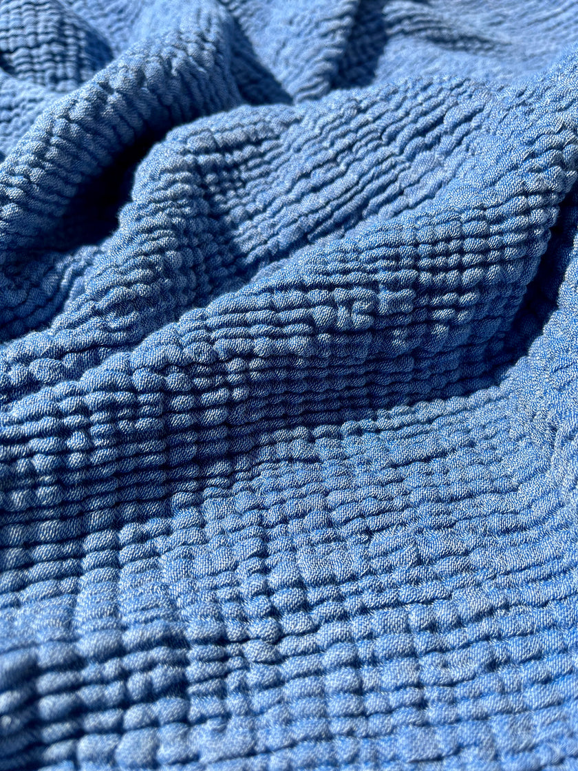 Tissu mousseline par cour - Tissu mousseline biologique - Mousseline de coton pour bébé - Tissu gaze 4 couches par mètre, 180 CM DE LARGEUR. Couverture nouveau-né.