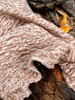 Brown Linen Fabric By The Yard Textured Handloom Semi-Sheer Natural Fabrics..