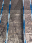 Rembourrage luxueux en soie à rayures vertes Ikat pour tête de lit ottoman, tissus d'intérieur pour textiles de maison : housses d'oreiller, motifs inspirés du kimono, motifs en filigrane.
