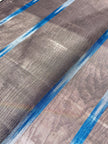 Rembourrage luxueux en soie à rayures vertes Ikat pour tête de lit ottoman, tissus d'intérieur pour textiles de maison : housses d'oreiller, motifs inspirés du kimono, motifs en filigrane.