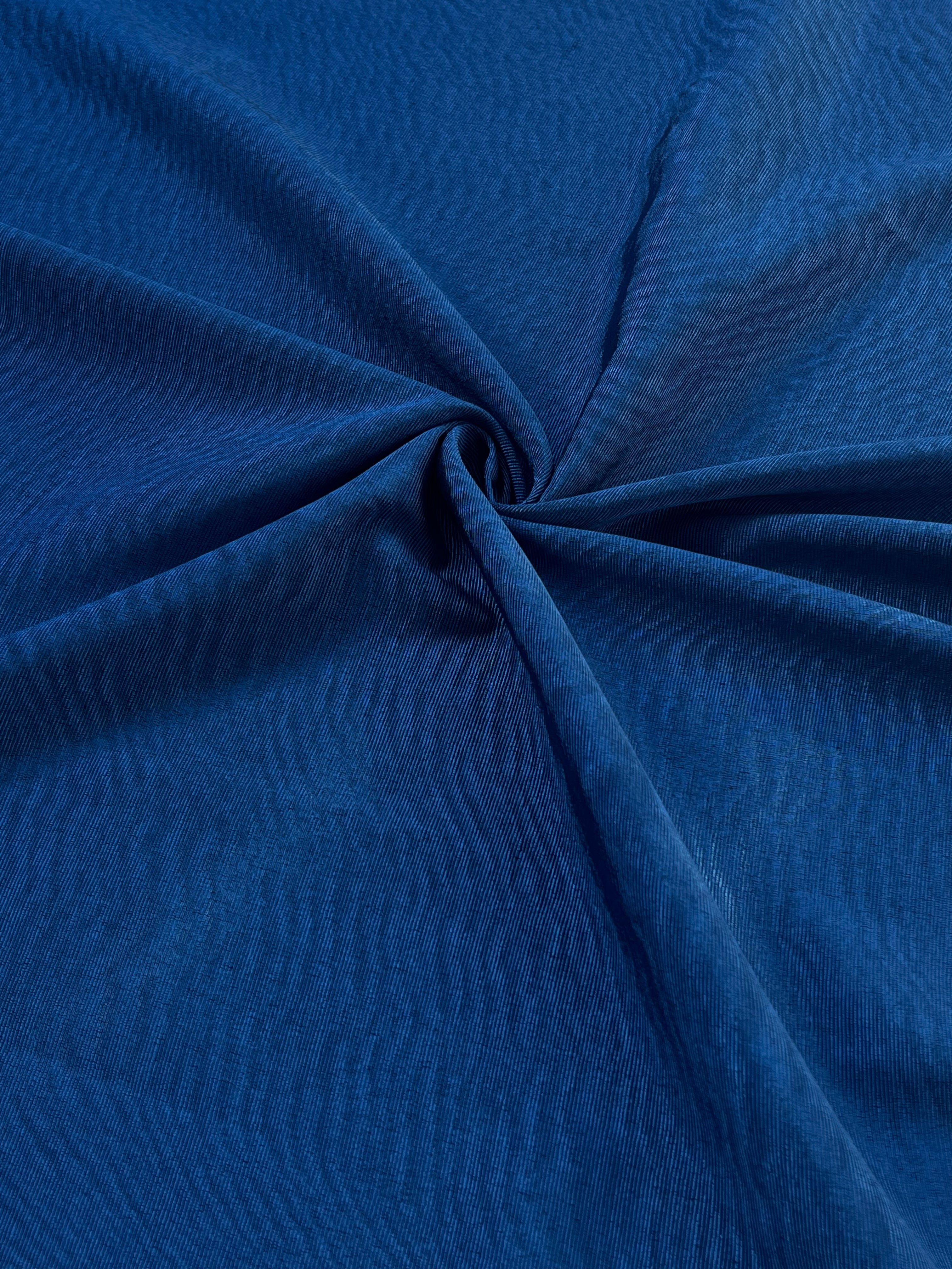 Blue Luxurious Silk Upholstery For Ottoman Headboard, Home Textile Interior Fabrics  /50 cm width