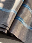 Rembourrage luxueux en soie à rayures vertes Ikat pour tête de lit ottoman, tissus d'intérieur pour textiles de maison : housses d'oreiller, motifs inspirés du kimono, motifs en filigrane.