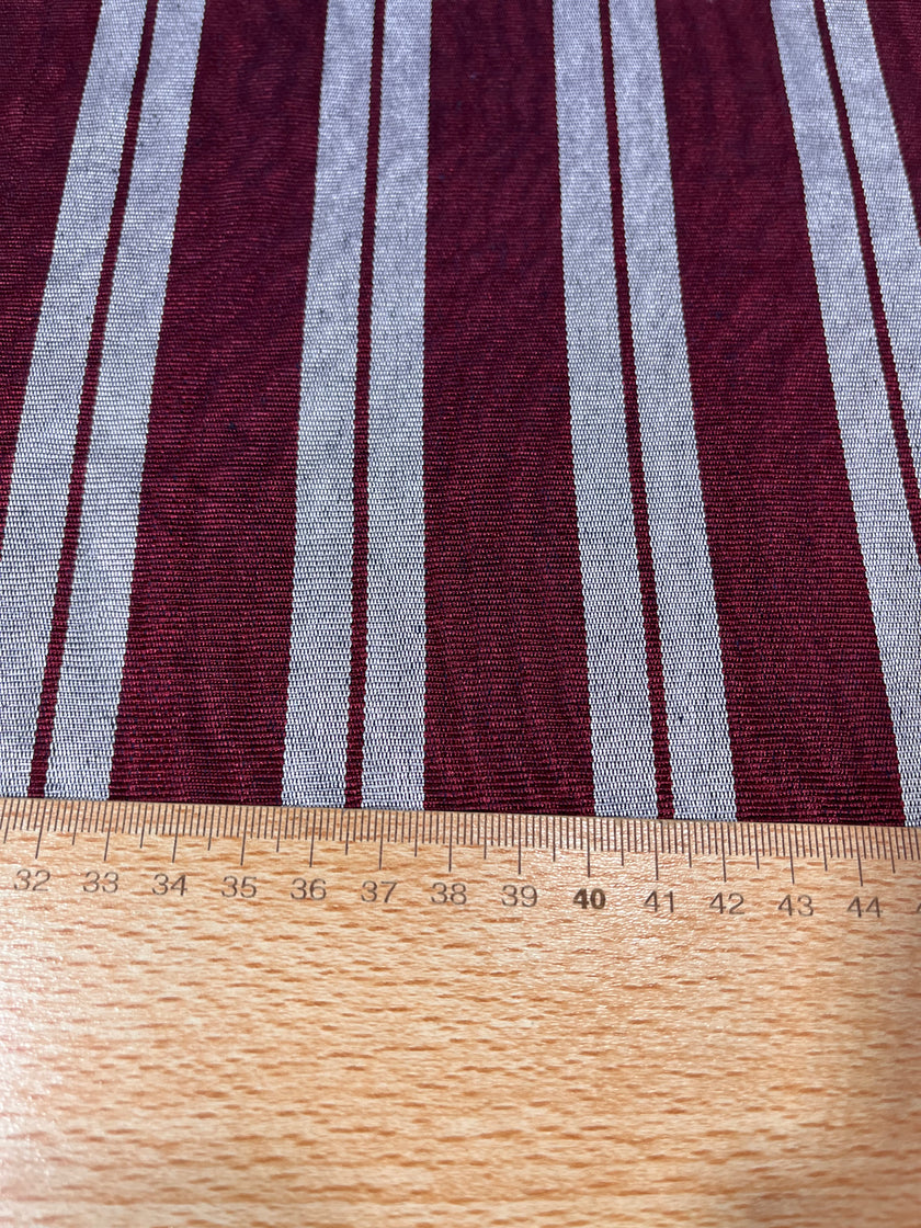 Osmanlı Başlık İçin Mavi Bordo Çizgili Lüks İpek Döşeme, Ev Tekstili İç Mekan Kumaşları: Yastık Kılıfları, Kimono Esintili Tasarımlar, İpek El Dokuma Kumaşlar, Şantung