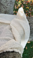Stretchy Crinkle Cotton Fabric, Textured Surface.