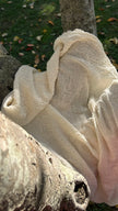 Stretchy Crinkle Cotton Fabric, Textured Surface.