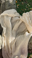Stretchy Crinkle Cotton Fabric, Textured Surface.