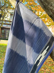 Indigo Fabric, Japanese Fabric, Shibori Fabric, Ikat Fabric cotton.